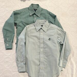 LAST CHANCE Brooks Brothers Stripe Gingham Button Down Oxford Shirts XS 4-6
